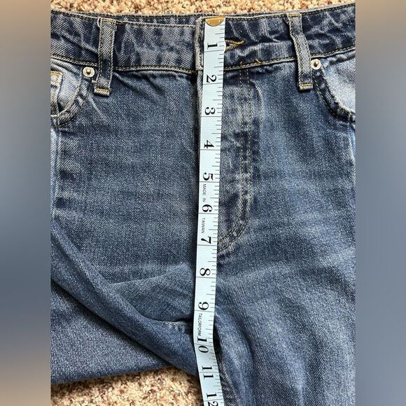 BDG Jessye Women’s Two-Tone Light & Dark Wash Straight Leg Jeans Size 28 - Picture 12 of 14